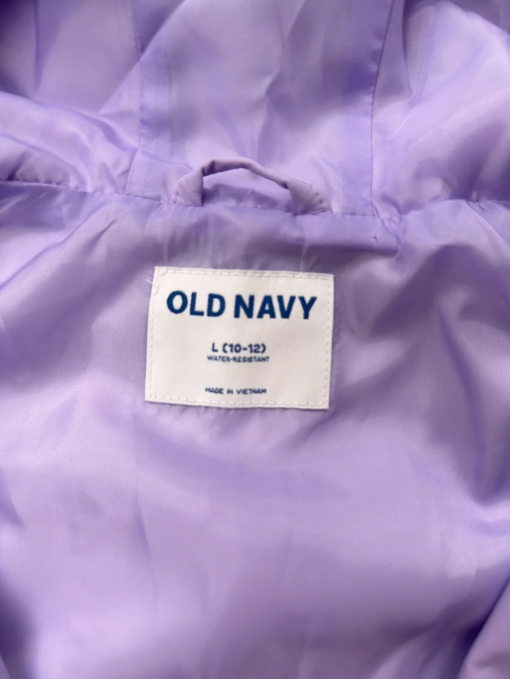 Old Navy Daisy Rain Jacket Lilac 2010s Indie - Girls L 10-12
